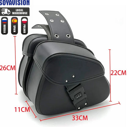 Universal Motorcycle Saddlebags Side Tool Pouch Luggage Storage Bags Saddle Bags For Honda Yamaha Suzuki Harley 883 Backseat Bag