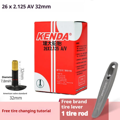 Inner Tube KENDA 26 Inch MTB  Butyl Rubber AV FV 32/36/48mm 1.25-2.4 Tyres