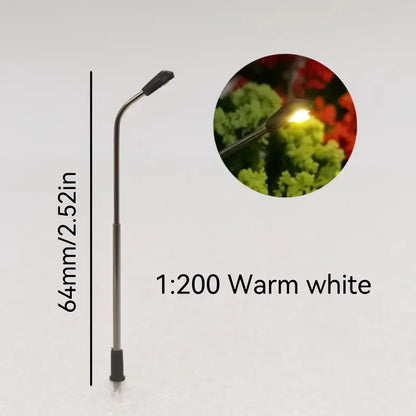5PCS Miniature Street Lamp LED Model 3V Road Light for Diorama Layout