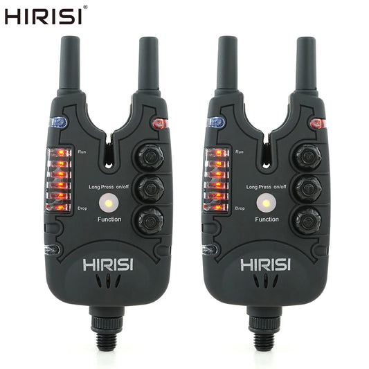 Hirisi Carp Fishing Bite Alarms with LED Light, Adjustable Volume, Tone, Sensitivity Fishing Bite Indicators B150-EXPROTAS