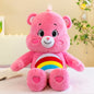 30CM Kawaii Bear Plush Toy Rainbow Soft Stuffed Doll Carebears Anime