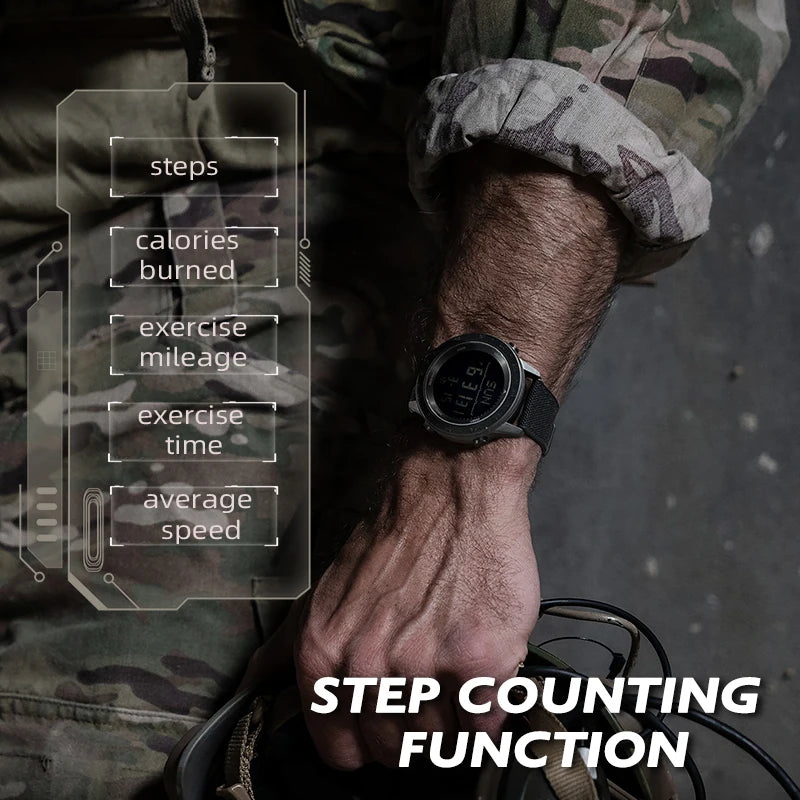 NORTH EDGE TANK 3 Military Digital Watch 50M Waterproof Compass Sport Men