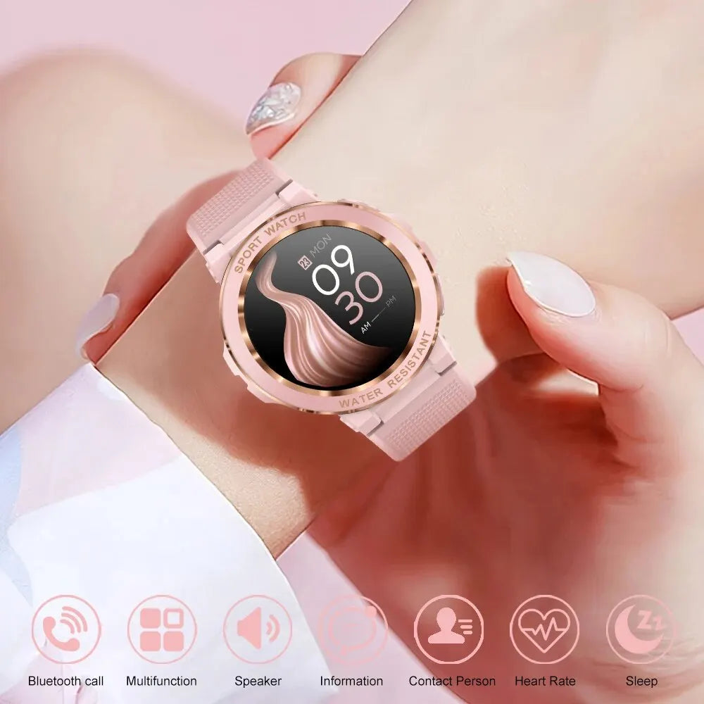 MEVADEN Sport Smart Watch Women Bluetooth Call Smartwatch IP68 Waterproof Fitness Tracker Health Monitoring for IOS Android MK60-EXPROTAS