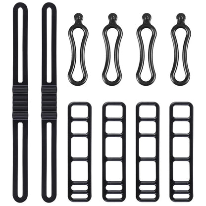 10pcs Bike Silicone Mount Band Rubber Strap for Headlight Taillight Lights