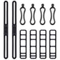 10pcs Bike Silicone Mount Band Rubber Strap for Headlight Taillight Lights