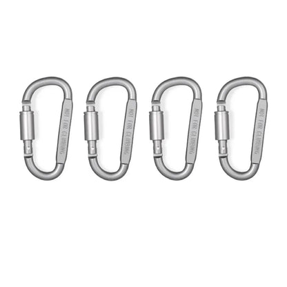 6PCS Outdoor Keychain Clip Carabiner Set for Camping EDC Survival Hiking