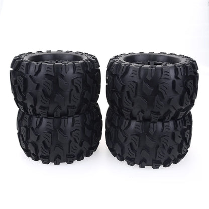 4PCS Rubber Tire Wheel 125MM 12mm for 1/10 RC Monster Truck Wheels