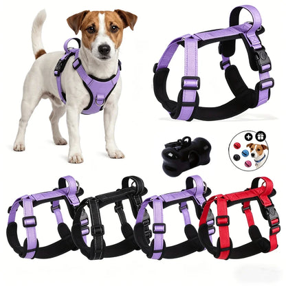 Adjustable Harness Litter Bag for Medium Large Dogs with Anti-Lost Bells