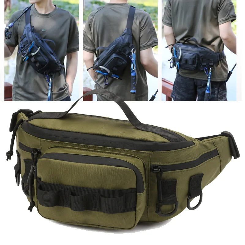 Camping Waist Chest Bag Tactical Men Outdoor Backpack Molle Fishing Lure Men Shoulder Sling Fanny Pack Sports Hiking Bags-EXPROTAS