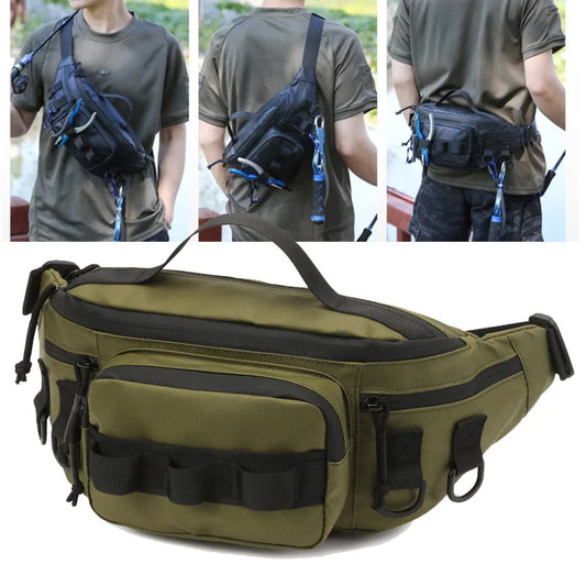 Camping Waist Chest Bag Tactical Men Outdoor Backpack Molle Fishing Lure Men Shoulder Sling Fanny Pack Sports Hiking Bags-EXPROTAS