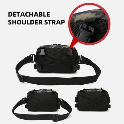Fishing Vest Bag Men's Camo Fishing Lures Utility Tackle Chest Bags Waist Pack Outdoor Mountaineering Camping Hiking EDC Hunting-EXPROTAS