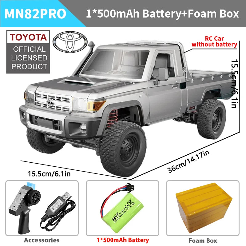 ZWN MN82 MN82S LC79 1/12 RC Pickup Truck 4WD Off-Road Climbing Car Toy Gift