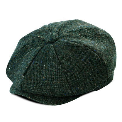 Baker Boy Cap Wool Blend Herringbone Newsboy Hat for Men Women
