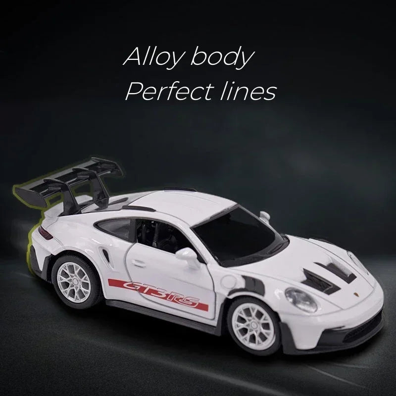 1:36 Porsche 911 GT3 RS Car Model Racing Diecast Alloy Toy Mini Sports