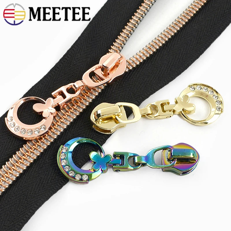 5/10/20Pcs 5# Nylon Zipper Slider Zippers Replacement Bag Pocket Zip Puller Head Zips Repair Kit Clothes DIY Sewing Accessories