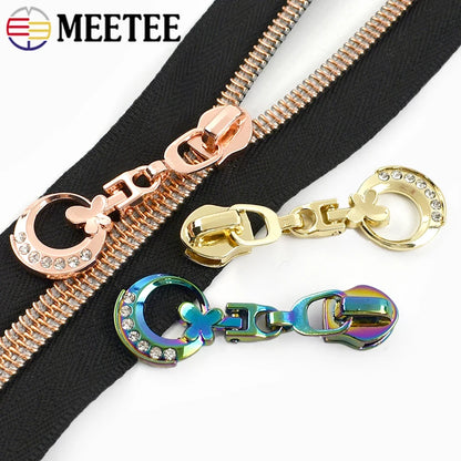 5/10/20Pcs 5# Nylon Zipper Slider Zippers Replacement Bag Pocket Zip Puller Head Zips Repair Kit Clothes DIY Sewing Accessories