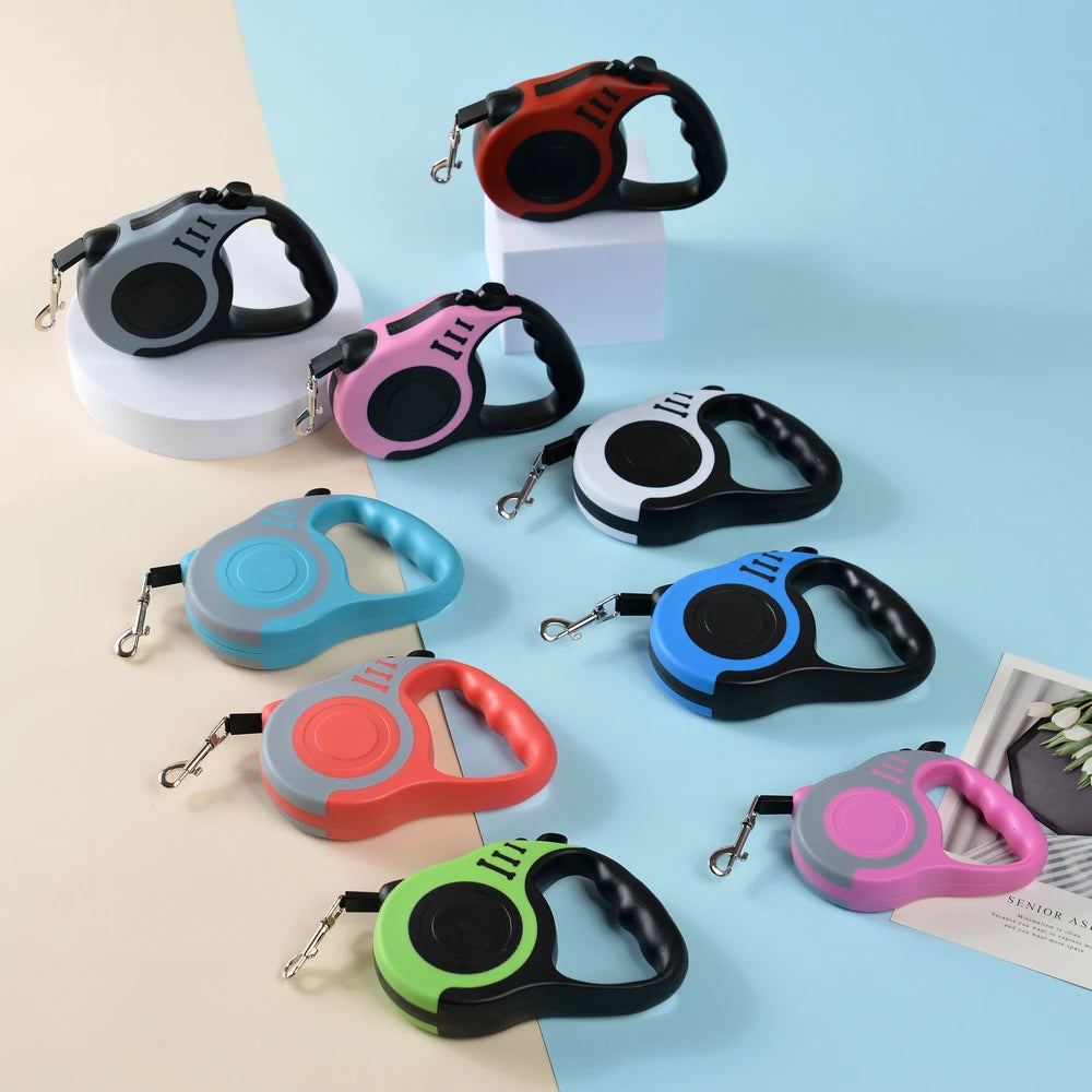 Retractable Dog Leash 3M 5M for Small Big Dogs Walking Traction Rope
