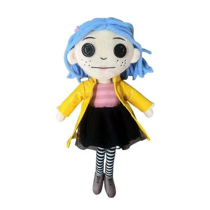 Coraline Plush Doll 28cm Soft Kawaii Figure Toy Cute Birthday Gift