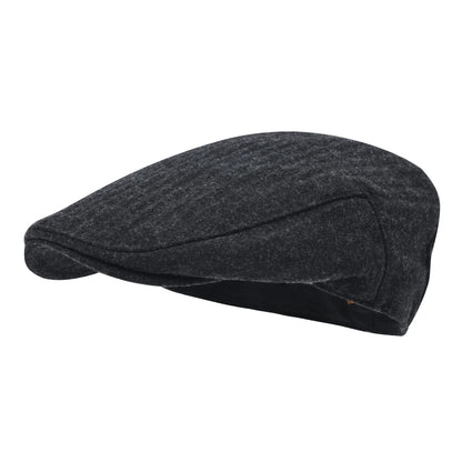 STARANCE Men's Herringbone Flat Ivy Newsboy Hat Wool Blend Gatsby Cabbie Cap