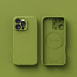 Liquid Silicone MagSafe Case for iPhone 11-17 Air Pro Max Plus Matte Cover