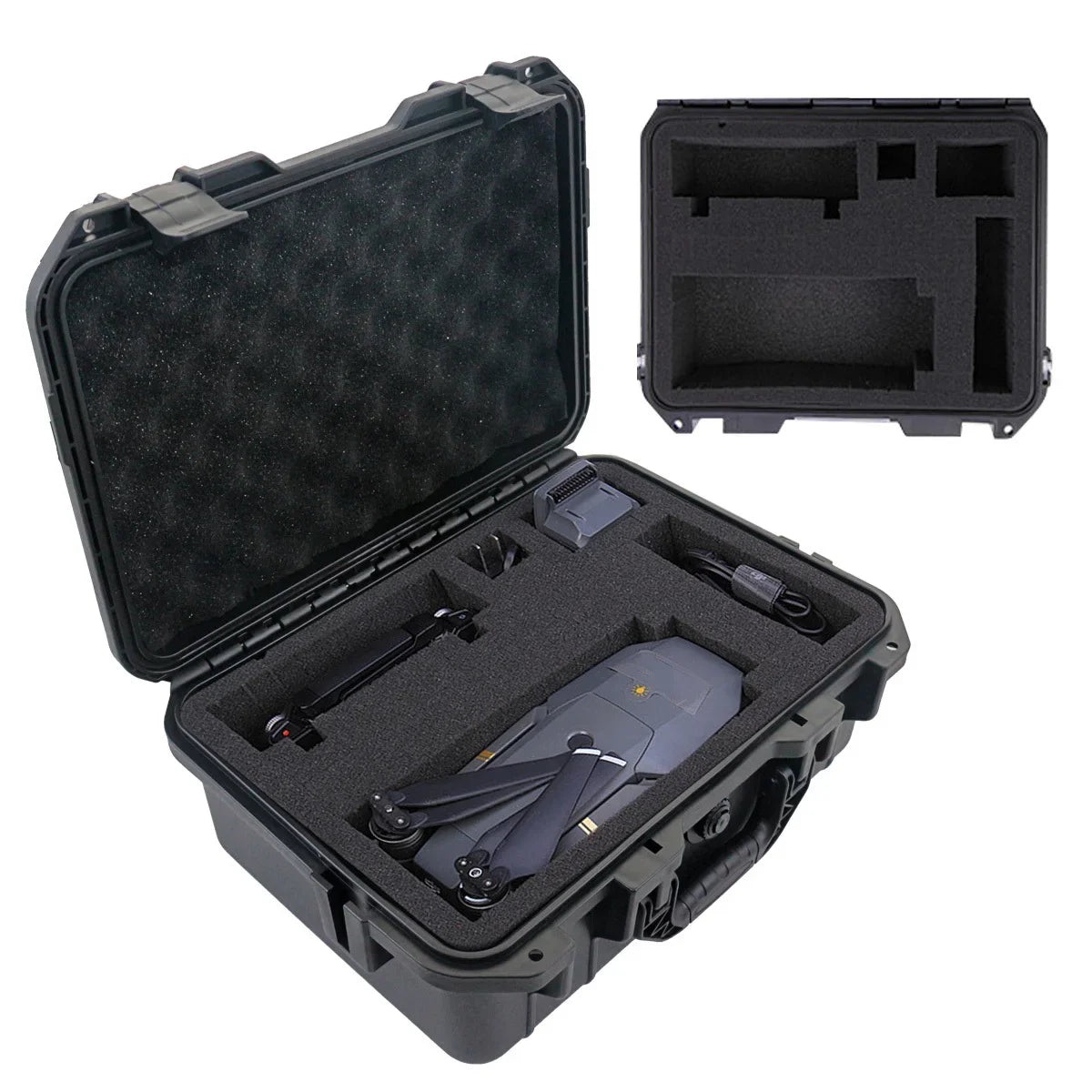 1pc Hard Carry Case Waterproof Storage Box with Pre-Cut Sponge Organizer