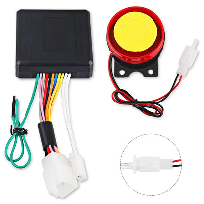 Motorcycle Alarm System Remote Wireless Anti-theft Engine Start 12V