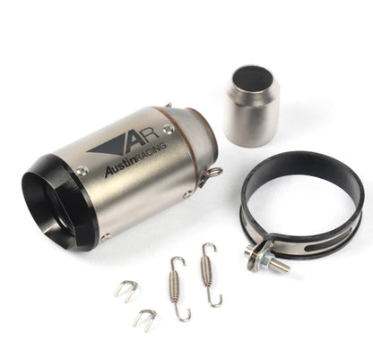 51mm Universal Slip On Motorcycle GP Exhaust CNC Carbon Fiber Escape Muffler For Kawasaki Z900 FZ6 RC390 S1000XR-EXPROTAS