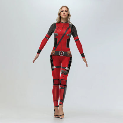 [You're My Secret] Cosplay Superhero Wolverine Deadpool Costume Anime Halloween Party Zentai Catsuit Women Men Bodysuit Jumpsuit-EXPROTAS
