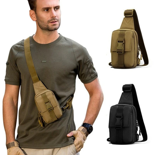 Tactical Chest Bag EDC Pack Outdoor Hiking Camping Shoulder Pouch