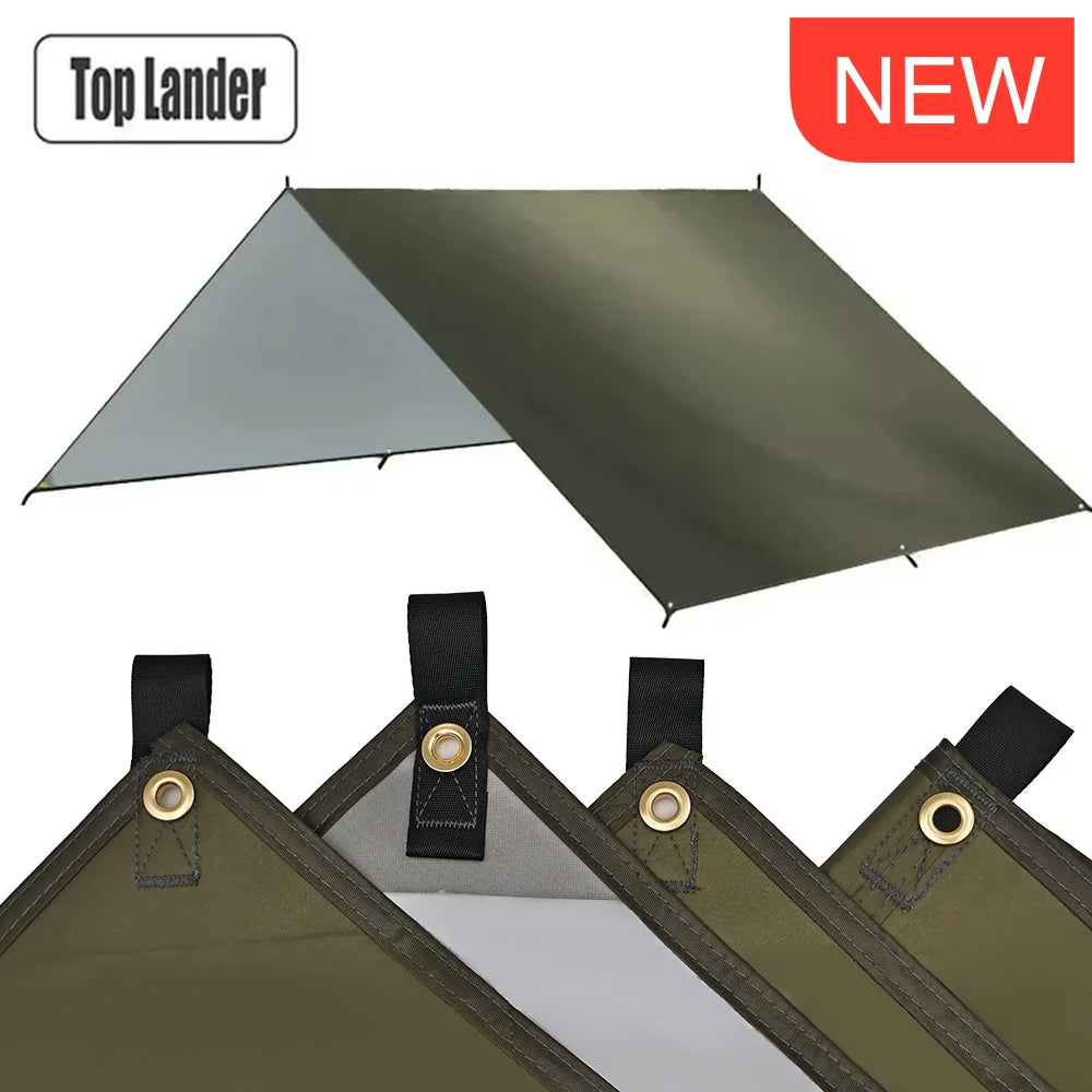 Waterproof Camping Tarp Awning Sun Shelter for Hiking Backpacking