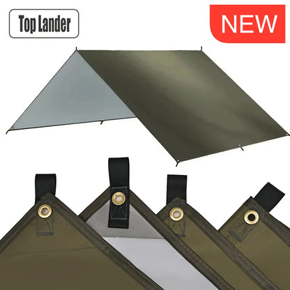 Waterproof Camping Tarp Awning Sun Shelter for Hiking Backpacking