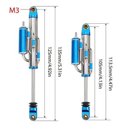 For 1/10 RC Crawler Shock Absorber Damper 2Pcs Metal UT4 TRX4 90046
