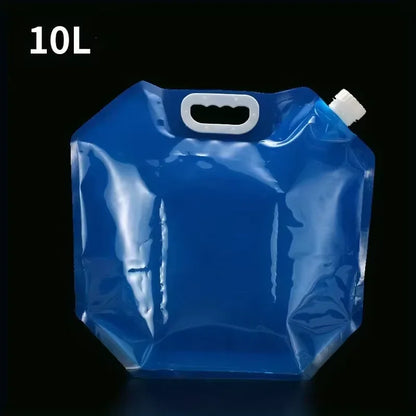 5L/10L Collapsible Water Storage Jug Bag for Camping Hiking Outdoor Use