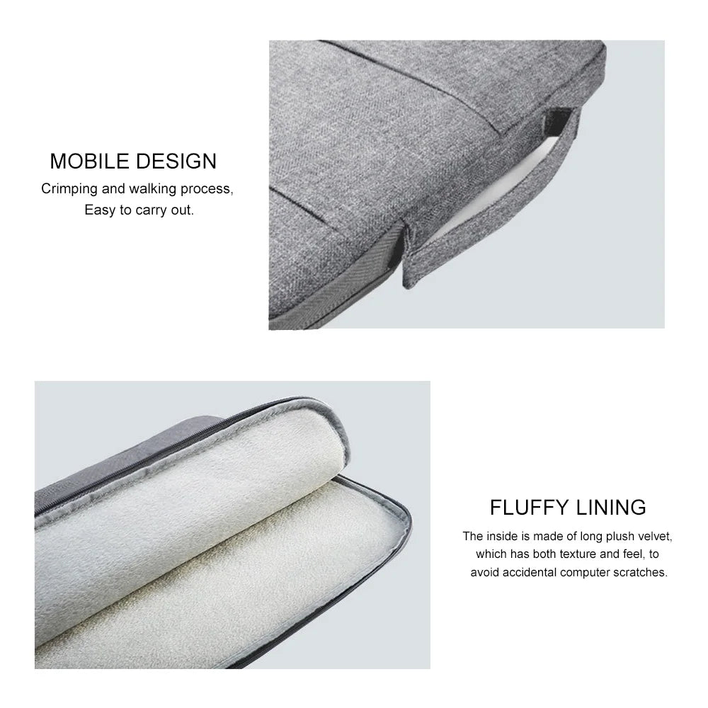 Laptop Sleeve Cover Bag for MacBook Dell HP 12 13 14 15 16 Inch