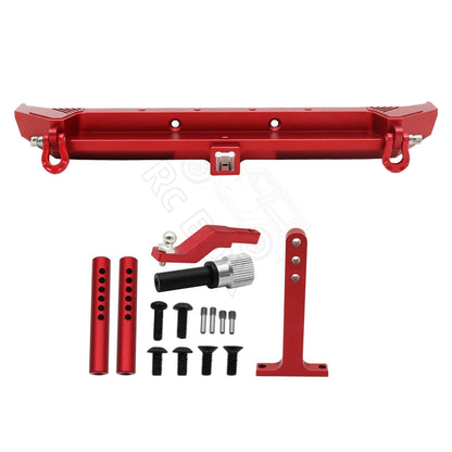 1/10 RC Crawler Metal Front & Rear Bumper Set w/ LED for Axial SCX10 III - EXPROTAS