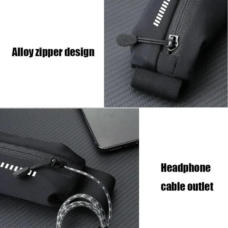 Running Belt Waterproof Fitness Pouch Phone Holder Waist Bag for Jogging