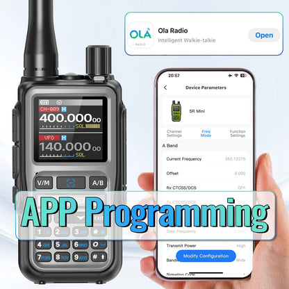 Baofeng Walkie Talkie UV-5R Mini Dual Band Bluetooth Long Range Radio