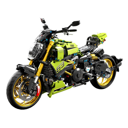 High Tech 1:5 Motorcycle City Sports Rapid Racing Motorbike Locomotive Moc Modular Brick Model Building Block Boy Gift Toy T4021-EXPROTAS