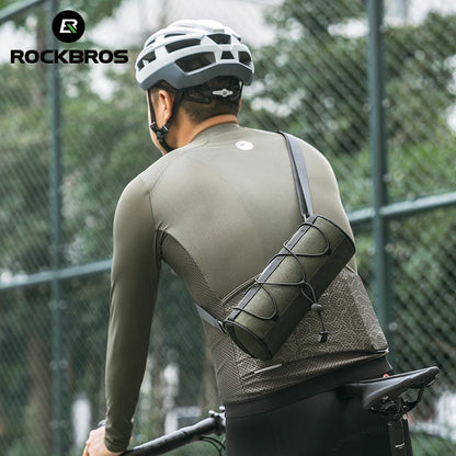 ROCKBROS Handlebar Bag 2L Portable Shoulder Bag Reflective Front Tube Bike Pannier
