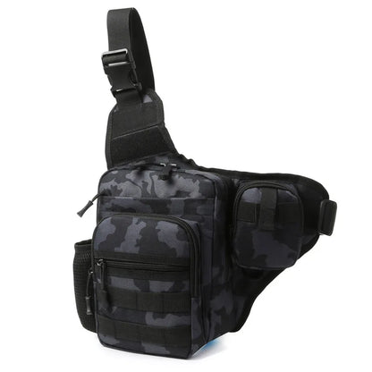 Waterproof Fishing Shoulder Bag Outdoor Sports Cycling Crossbody Chest Single Backpack Travel Climbing Camping Tactical Handbag-EXPROTAS