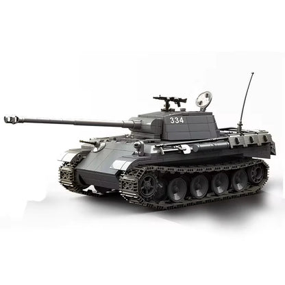 WW2 German Leopard G Medium Tank Building Blocks Military Brick Model Set Gift