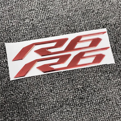 Motorcycle 3D Emblem Badge Decal Tank Wheel Sticker Soft Reflective Decal R1 R3 R6 Sticker For Yamaha YZF-R6 Fairing Body Decals-EXPROTAS