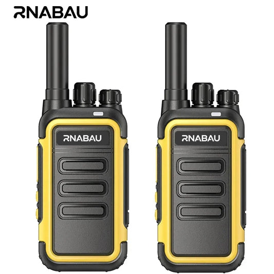 2Pcs Walkie Talkie Long Range Two Way Radio Portable UHF Talkies