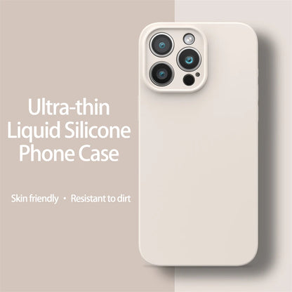 Ultra-Thin Liquid Silicone Case for iPhone 13-16 Pro Max Plus Soft Cover