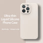 Ultra-Thin Liquid Silicone Case for iPhone 13-16 Pro Max Plus Soft Cover