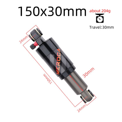MEROCA Mountain Bike Air Shock Absorber 125mm/150mm/165mm/190mm/200mm Scooter Alloy MTB Folding Bicycle Rear Shock Cycling Parts-EXPROTAS