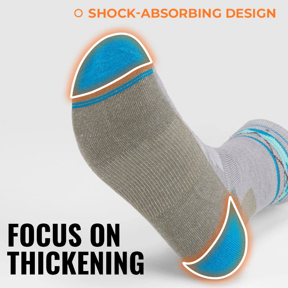 3 Pairs Merino Wool Socks Thermal Thick Hiking Socks for Men & Women