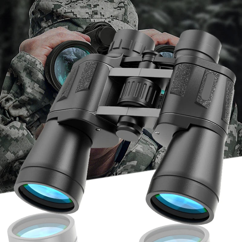 20x50 Waterproof Binoculars Low Light Long Range Hunting Camping Outdoor Optics