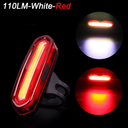 Bicycle Light LED Rear Tail Lamp Waterproof USB Rechargeable Bike Safety