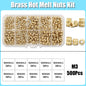 M2–M8 Brass Heat Insert Nut Set for 3D Print Hot Melt Threaded Embed